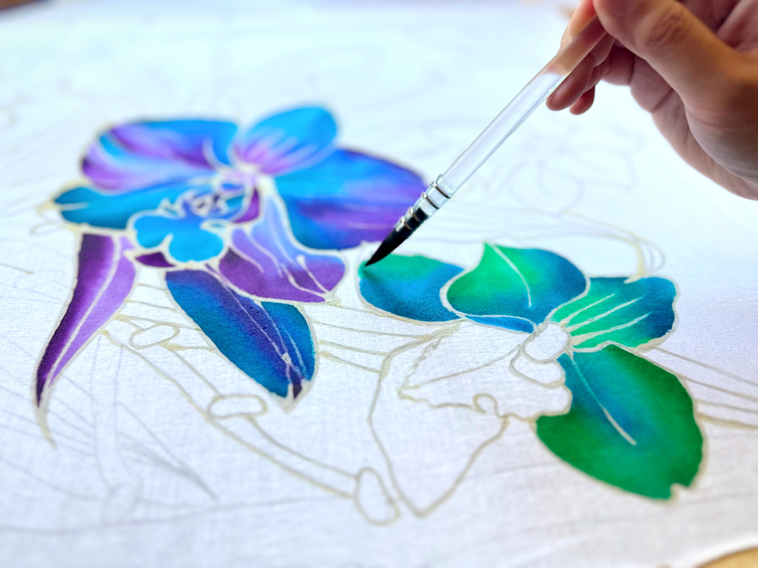 Batik colouring student activity
